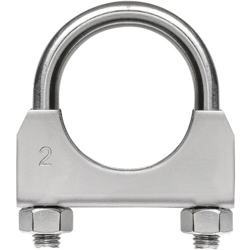 TOTALFLOW TF-U200 U-Bolt | Saddle Exhaust Muffler Clamp Band | 2 Inch
