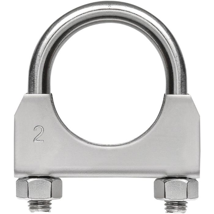 TOTALFLOW TF-U200 U-Bolt | Saddle Exhaust Muffler Clamp Band | 2 Inch TOTALFLOW TF-U200 U-Bolt | Saddle Exhaust Muffler Clamp Band | 2 Inch
