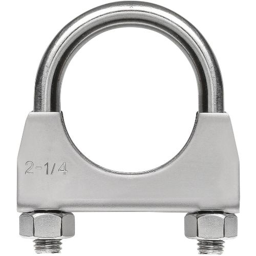 TOTALFLOW TF-U225 U-Bolt | Saddle Exhaust Muffler Clamp Band | 2.25 Inch