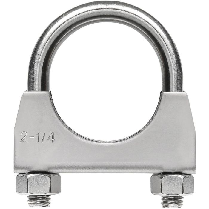 TOTALFLOW TF-U225 U-Bolt | Saddle Exhaust Muffler Clamp Band | 2.25 Inch TOTALFLOW TF-U225 U-Bolt | Saddle Exhaust Muffler Clamp Band | 2.25 Inch