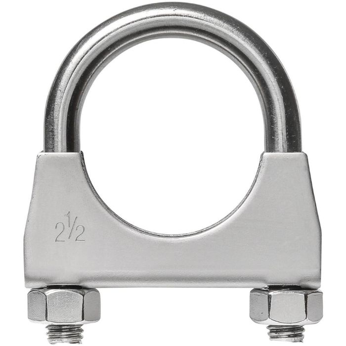 TOTALFLOW TF-U250 U-Bolt | Saddle Exhaust Muffler Clamp Band | 2.5 Inch TOTALFLOW TF-U250 U-Bolt | Saddle Exhaust Muffler Clamp Band | 2.5 Inch