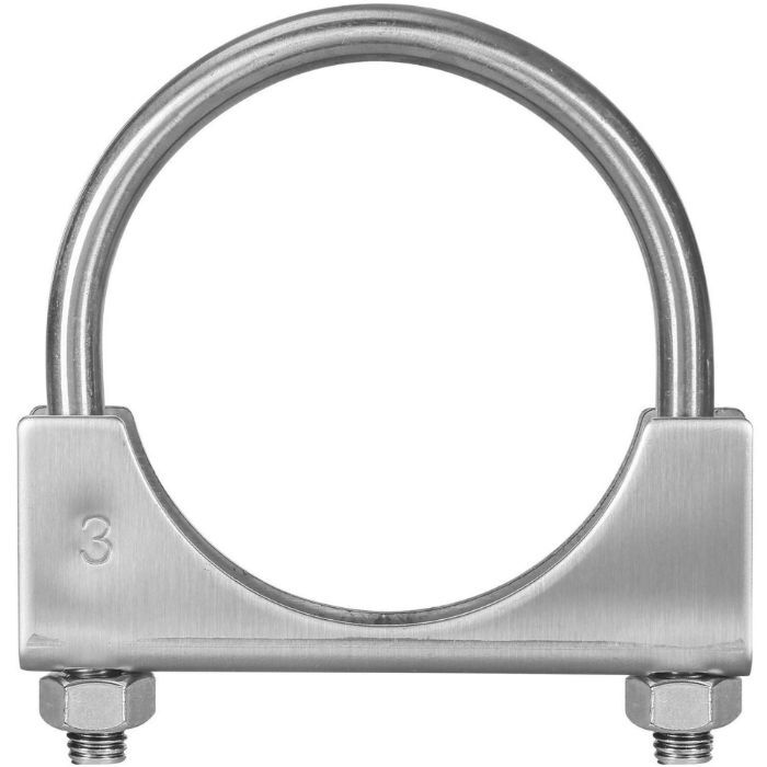 TOTALFLOW TF-U300 U-Bolt | Saddle Exhaust Muffler Clamp Band | 3 Inch TOTALFLOW TF-U300 U-Bolt | Saddle Exhaust Muffler Clamp Band | 3 Inch