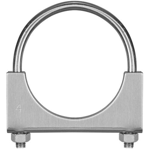 TOTALFLOW TF-U400 U-Bolt | Saddle Exhaust Muffler Clamp Band | 4 Inch