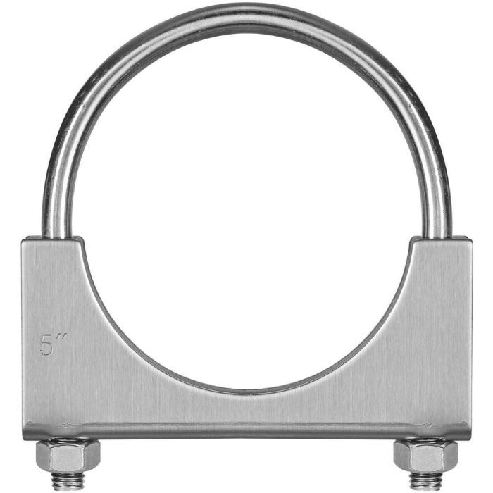 TOTALFLOW TF-U500 U-Bolt | Saddle Exhaust Muffler Clamp Band | 5 Inch TOTALFLOW TF-U500 U-Bolt | Saddle Exhaust Muffler Clamp Band | 5 Inch