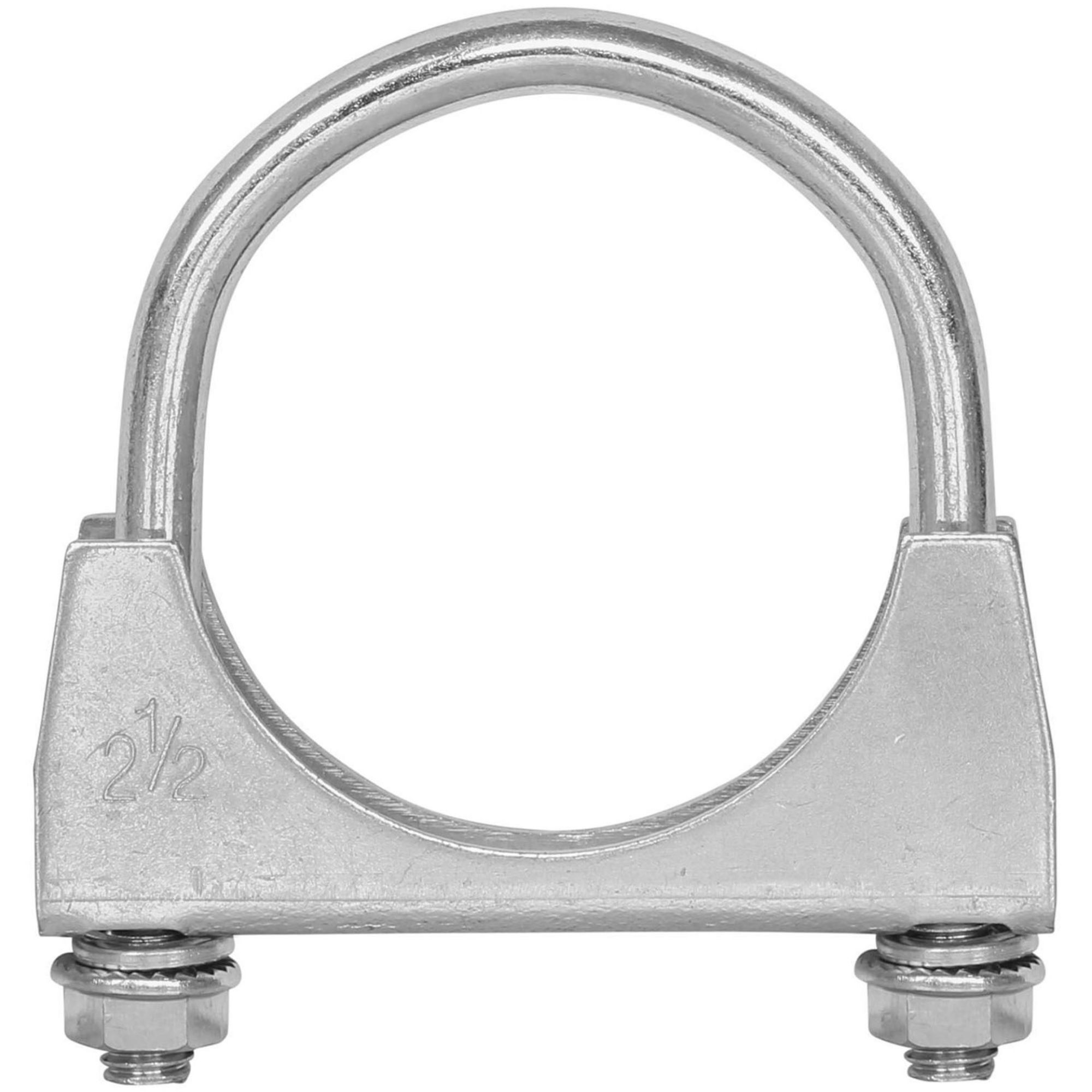 TOTALFLOW TF-UZ250 U-Bolt | Saddle Exhaust Muffler Clamp Band | 2.5 Inch