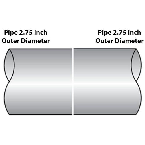 TOTALFLOW TF-JB59 Butt Joint Exhaust Muffler Clamp Band | 2.75 Inch