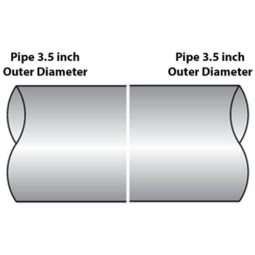 TOTALFLOW TF-JB61 Butt Joint Exhaust Muffler Clamp Band | 3.5 Inch