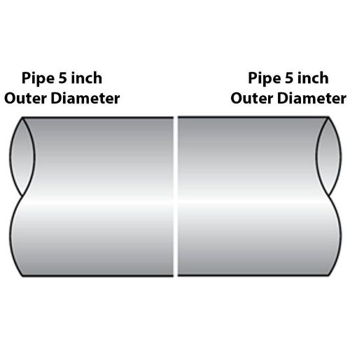 TOTALFLOW TF-JB64 Butt Joint Exhaust Muffler Clamp Band | 5 Inch
