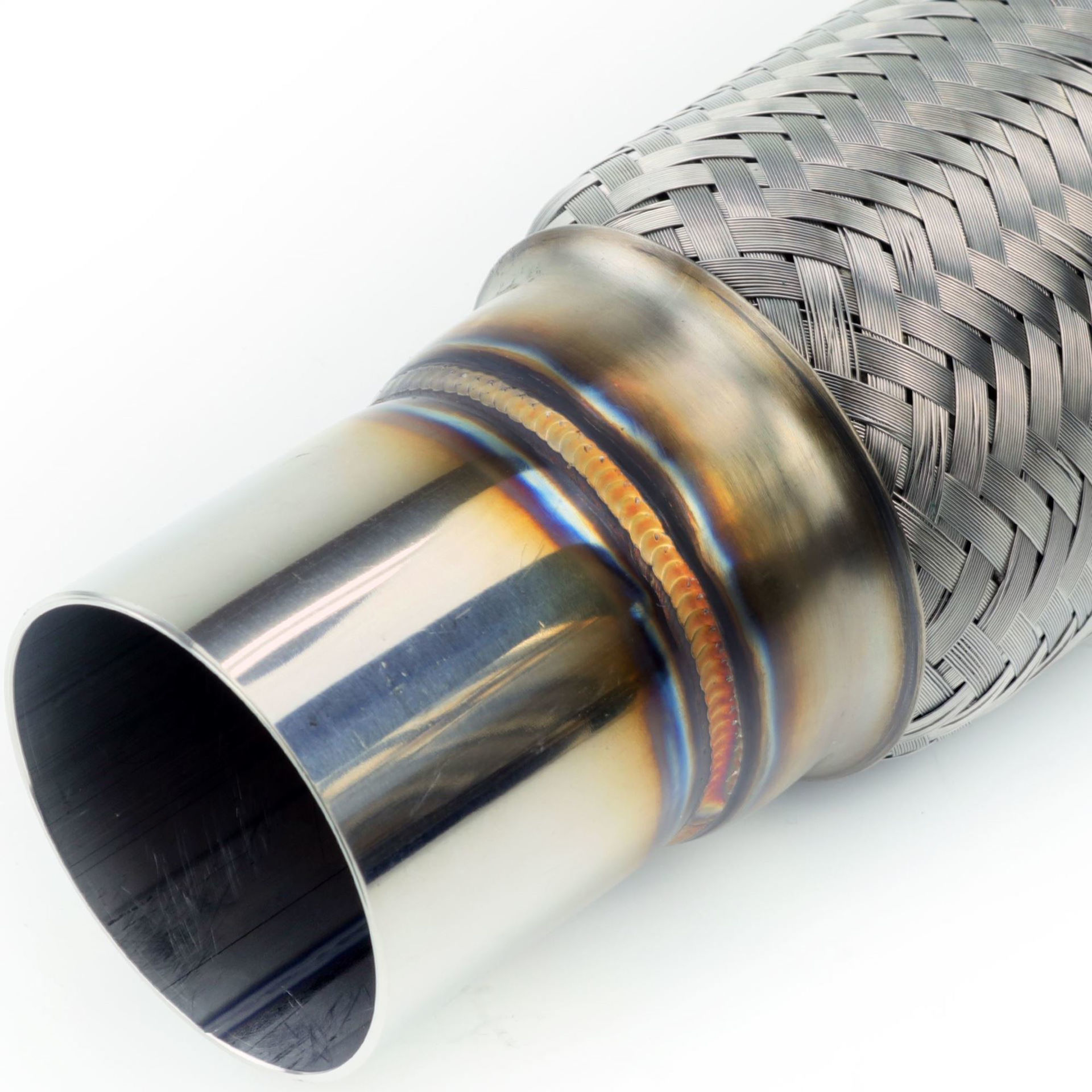 TOTALFLOW TF N76250 Heavy Duty Double Braided Universal Exhaust Flex Pipe Connector 3 Inch ID