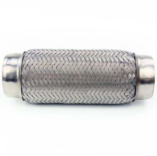 TOTALFLOW TF-63200 Heavy Duty Double Braided Universal Exhaust Flex Pipe Connector | 2.5 Inch ID