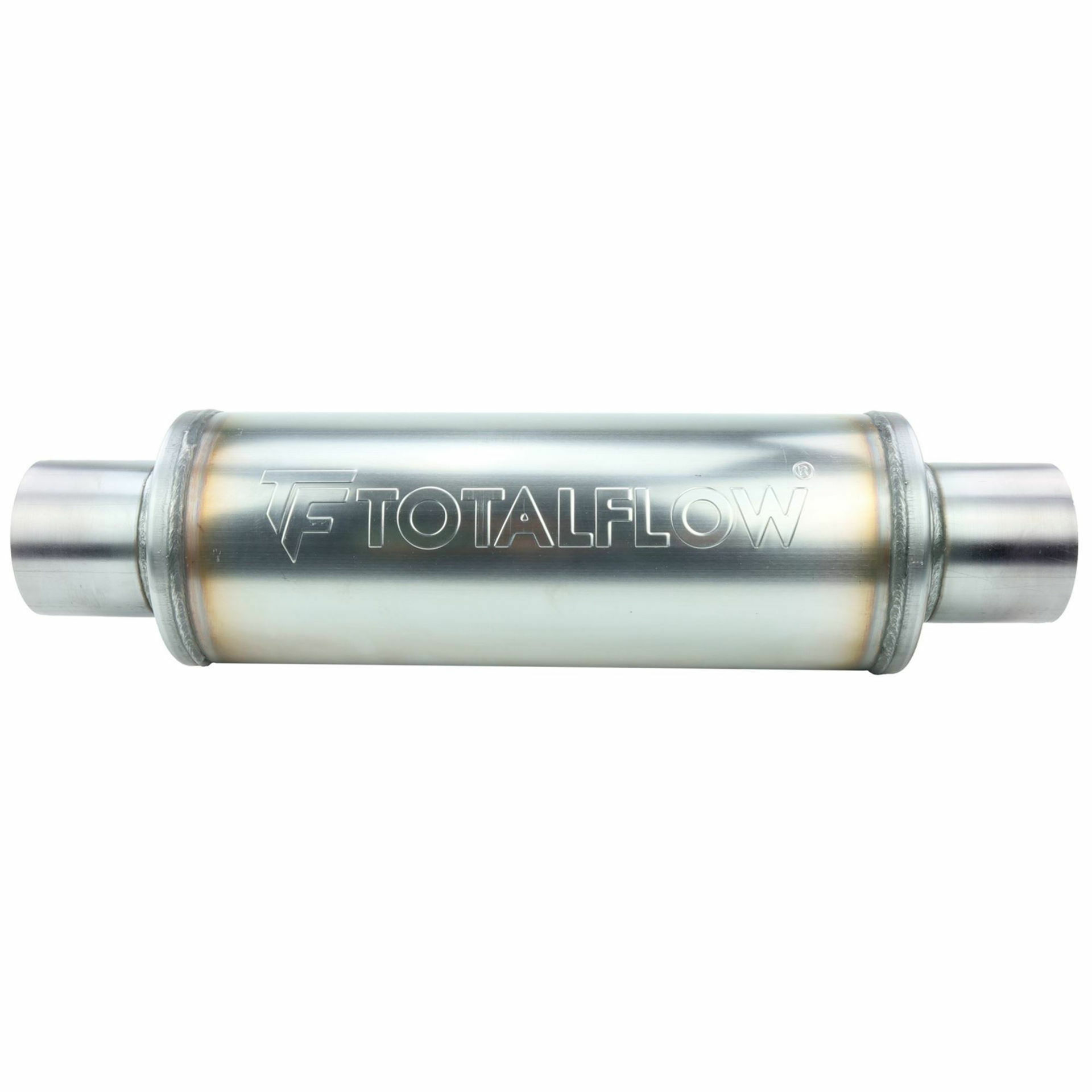 TOTALFLOW 20421 Straight Through Universal Exhaust Muffler - 4 Inch  ID|Diesel Exhaust Muffler