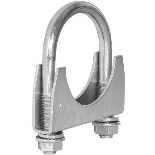 TOTALFLOW TF-UZ200 U-Bolt | Saddle Exhaust Muffler Clamp Band | 2 Inch