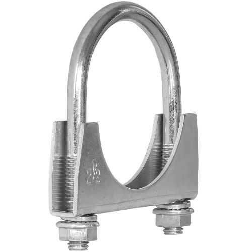 TOTALFLOW TF-UZ250 U-Bolt | Saddle Exhaust Muffler Clamp Band | 2.5 Inch