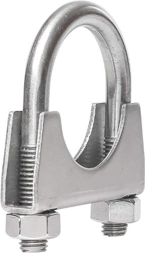 TOTALFLOW TF-U250 U-Bolt | Saddle Exhaust Muffler Clamp Band | 2.5 Inch