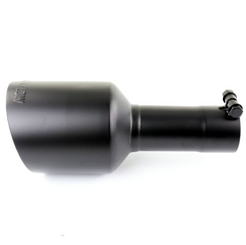 TOTALFLOW 5122B Universal Bolt-On Double Wall 2" Inch Exhaust Tip - Black Finish