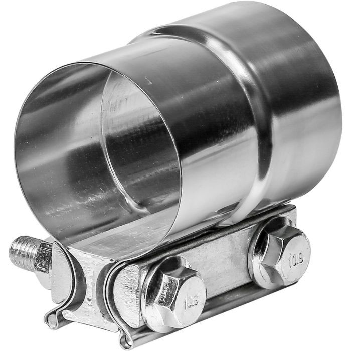 TOTALFLOW TF-J57 Lap Joint Exhaust Muffler 2-1/4" Inch  Clamp Band | 2.25" Inch TOTALFLOW TF-J57 Lap Joint Exhaust Muffler 2-1/4" Inch  Clamp Band | 2.25" Inch