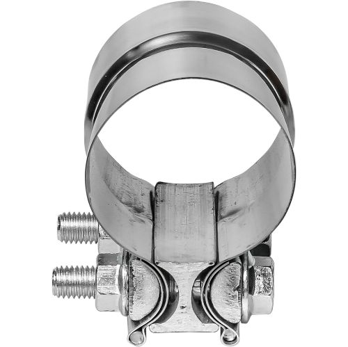 TOTALFLOW TF-J57 Lap Joint Exhaust Muffler 2-1/4" Inch  Clamp Band | 2.25" Inch