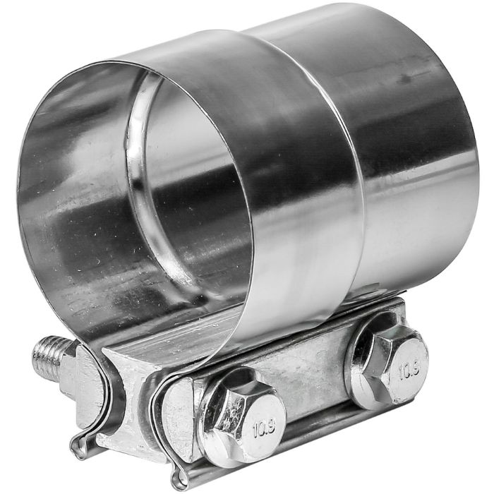 TOTALFLOW TF-J58 Lap Joint Exhaust Muffler 2-1/2" Inch Clamp Band | 2.5" Inch TOTALFLOW TF-J58 Lap Joint Exhaust Muffler 2-1/2" Inch Clamp Band | 2.5" Inch