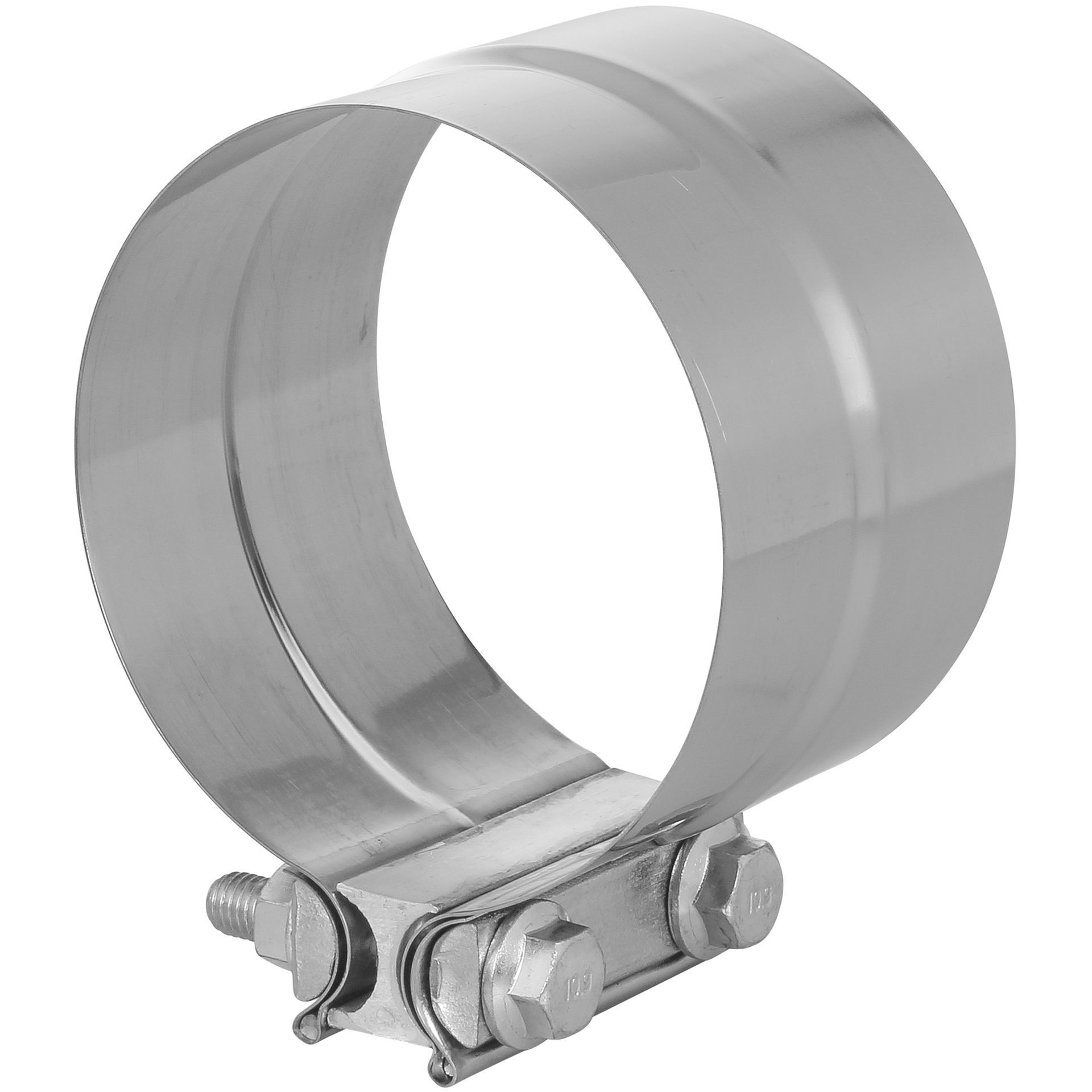 5 Inch 2pack Stainless Steel 304 Lap Joint Clamp Heavy Duty Exhaust Band Clamp