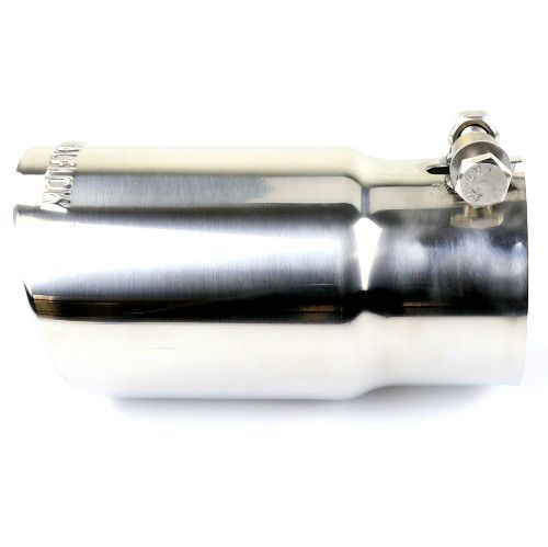TOTALFLOW 35653P Universal Bolt-On Double Wall 3" Inch Exhaust Tip - Polished Finish