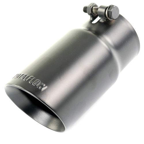 TOTALFLOW 35653B Universal Bolt-On Double Wall 3" Inch Exhaust Tip - Black Finish