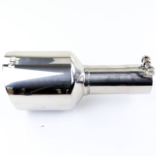 TOTALFLOW 51235P Universal 3 1/2 Inch Bolt-On Double Wall 3.5" Inch Exhaust Tip - Polished Finish