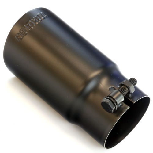TOTALFLOW 3565225B Universal 2 1/4 Inch Bolt-On Double Wall 2.25" Inch Exhaust Tip - Black Finish