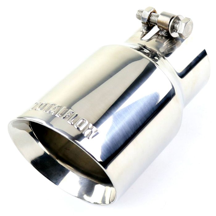 TOTALFLOW 47225P Universal 2-1/4" Inch Bolt-On Double Wall 2.25" Inch Exhaust Tip - Polished Finish TOTALFLOW 47225P Universal 2-1/4" Inch Bolt-On Double Wall 2.25" Inch Exhaust Tip - Polished Finish