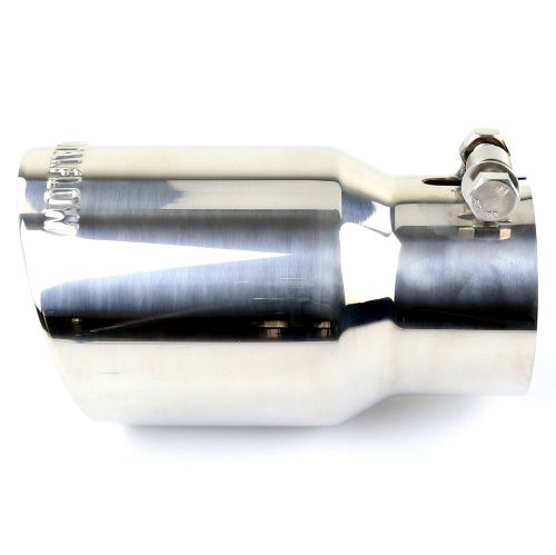 TOTALFLOW 47225P Universal 2-1/4" Inch Bolt-On Double Wall 2.25" Inch Exhaust Tip - Polished Finish