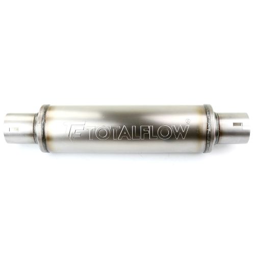 TOTALFLOW 20214N Straight Through Universal Notched Ends Exhaust Muffler - 2 Inch ID
