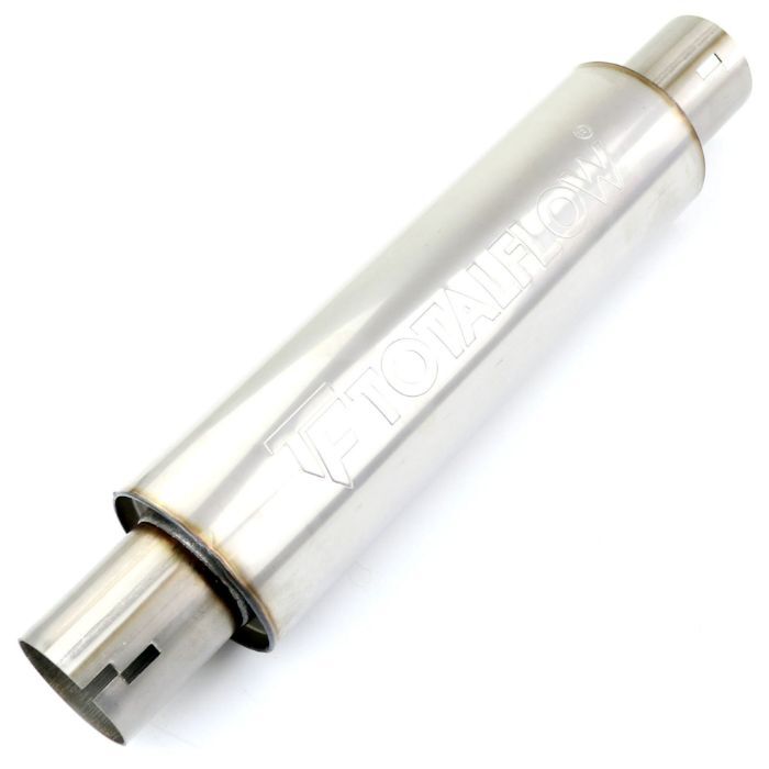TOTALFLOW 22114N Straight Through Universal Notched Ends Exhaust Muffler - 2 Inch ID TOTALFLOW 22114N Straight Through Universal Notched Ends Exhaust Muffler - 2 Inch ID