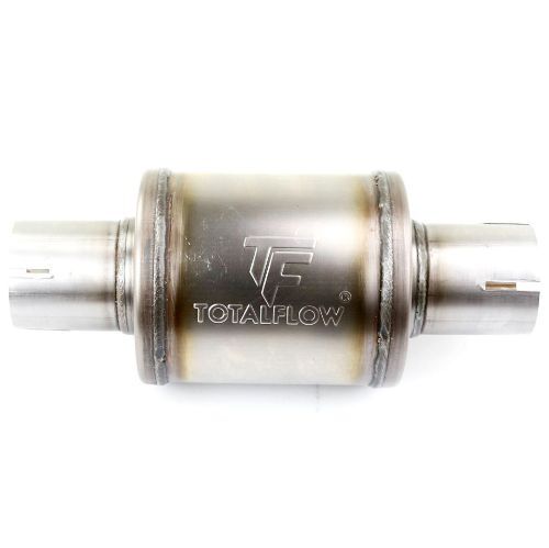 TOTALFLOW 20314S Straight Through Universal Slotted Ends Exhaust Muffler - 2 Inch ID