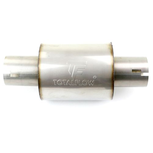 TOTALFLOW 22314N Straight Through Universal Notched Ends Exhaust Muffler - 2 Inch ID