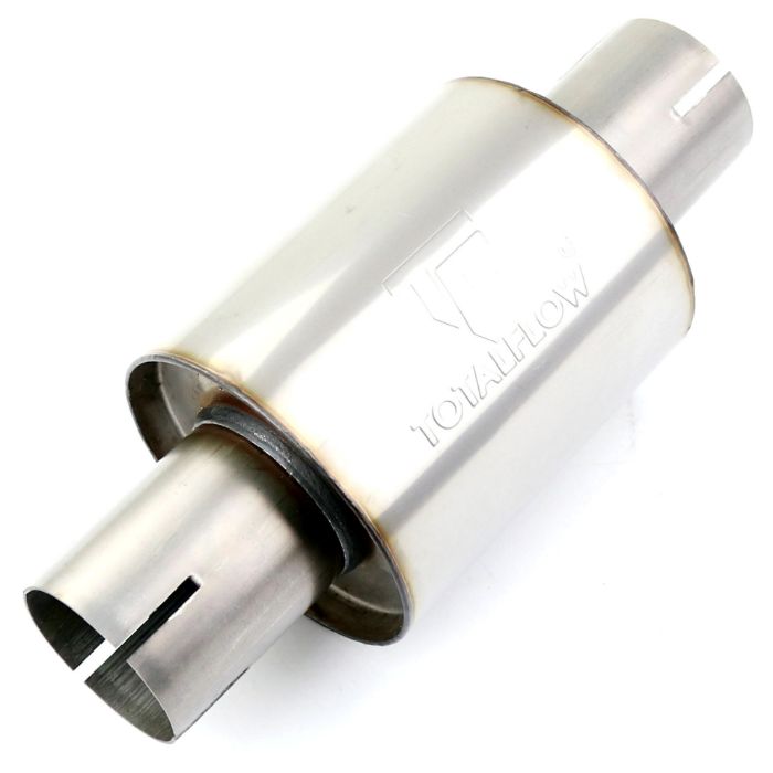 TOTALFLOW 22321S Straight Through Universal Slotted Ends Exhaust Muffler - 4 Inch ID | Diesel Exhaust Muffler TOTALFLOW 22321S Straight Through Universal Slotted Ends Exhaust Muffler - 4 Inch ID | Diesel Exhaust Muffler