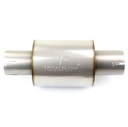 TOTALFLOW 22320S Straight Through Universal 3-1/2" Inch Slotted Ends Exhaust Muffler - 3.5 Inch ID