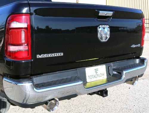 TOTALFLOW Dodge 2019-2022 Ram 1500 Double Wall - 5 Inch Exhaust Tip - Polished - 5th Gen (Set of 2)