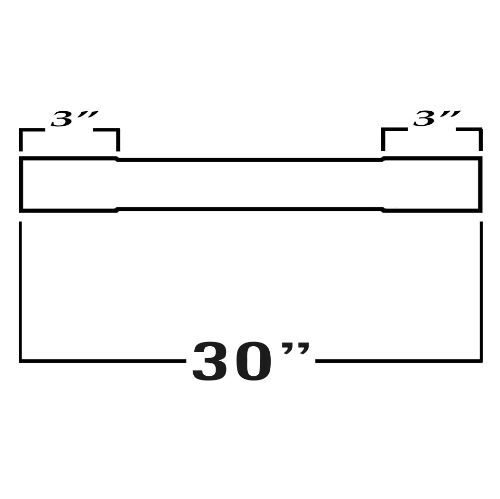TOTALFLOW 30-409-500-152S Straight Slip On 30 Inch Diesel Exhaust Pipe | 5 Inch - ID | 5 Inch - ID