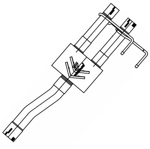 TOTALFLOW 342633 Dodge Ram 1500 Direct Fit Exhaust Muffler System	