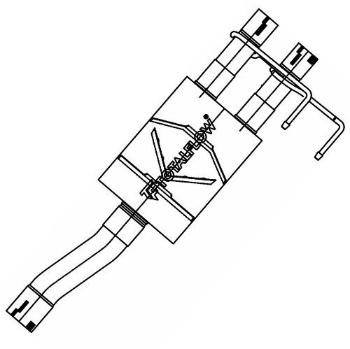 TOTALFLOW 15633 Dodge Ram 1500 Direct Fit Exhaust Muffler System	