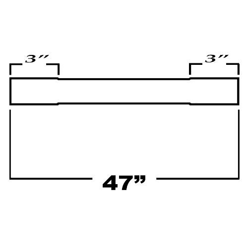 TOTALFLOW 47-409-105-152S Straight 1-1/2 Inch Slip On 20 Inch Exhaust Pipe | 1.5 Inch - ID | 1.5 Inch - ID