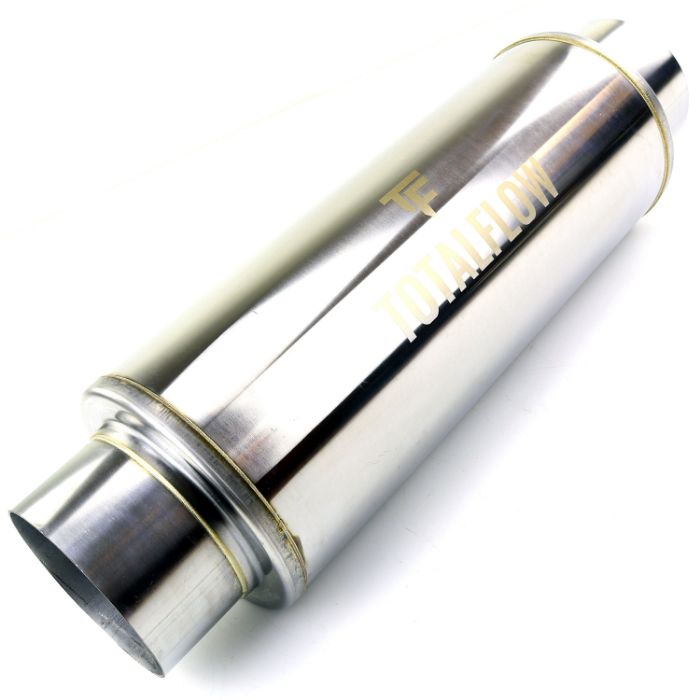 TOTALFLOW 20721 Straight Through Universal Exhaust Muffler - 4 Inch ID | Diesel Exhaust Muffler TOTALFLOW 20721 Straight Through Universal Exhaust Muffler - 4 Inch ID | Diesel Exhaust Muffler