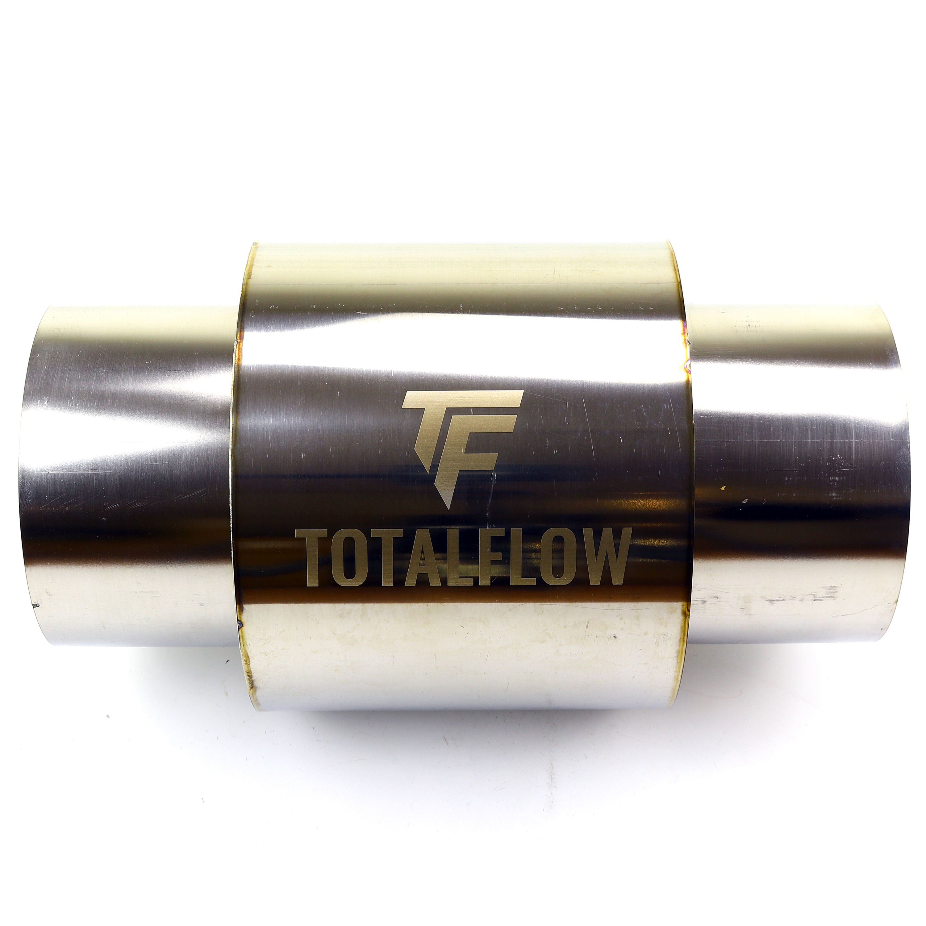 TOTALFLOW 22521 Straight Through Universal Exhaust Muffler - 4 Inch  ID|Diesel Exhaust Muffler