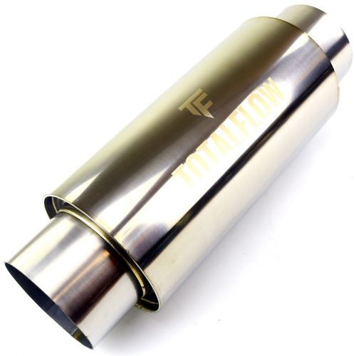 TOTALFLOW 22621 Straight Through Universal Exhaust Muffler - 4 Inch ID | Diesel Exhaust Muffler