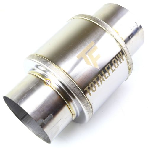 TOTALFLOW 20521N Straight Through Universal Notched Ends Exhaust Muffler - 4 Inch ID | Diesel Exhaust Muffler