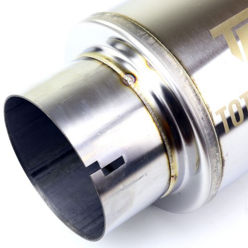 TOTALFLOW 20521N Straight Through Universal Notched Ends Exhaust Muffler - 4 Inch ID | Diesel Exhaust Muffler