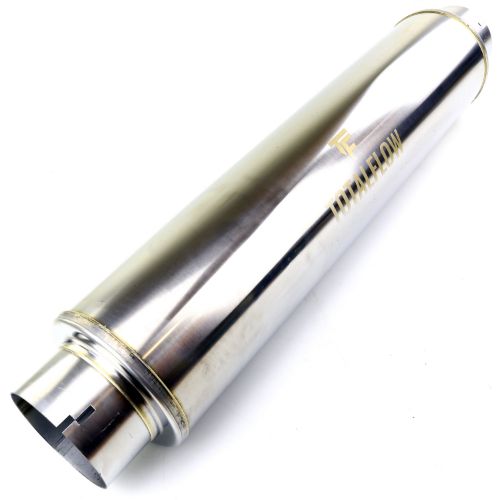 TOTALFLOW 20821N Straight Through Universal Notched Ends Exhaust Muffler - 4 Inch ID | Diesel Exhaust Muffler