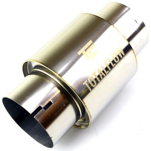 TOTALFLOW 22521N Straight Through Universal Notched Ends Exhaust Muffler - 4 Inch ID | Diesel Exhaust Muffler