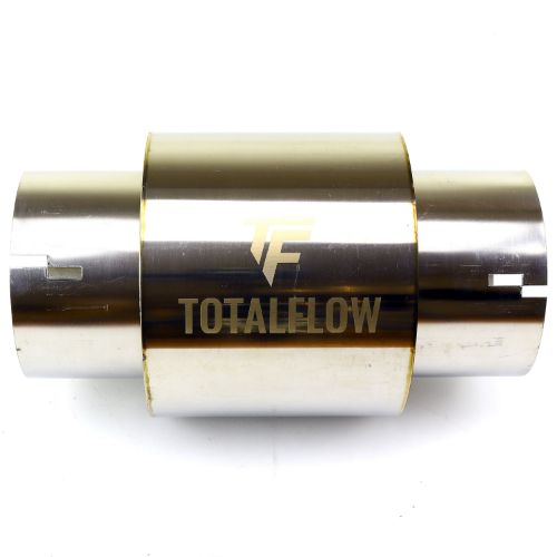 TOTALFLOW 22521N Straight Through Universal Notched Ends Exhaust Muffler - 4 Inch ID | Diesel Exhaust Muffler
