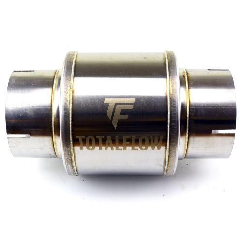 TOTALFLOW 20522S Straight Through Universal Slotted Ends Exhaust Muffler - 5 Inch ID | Diesel Exhaust Muffler