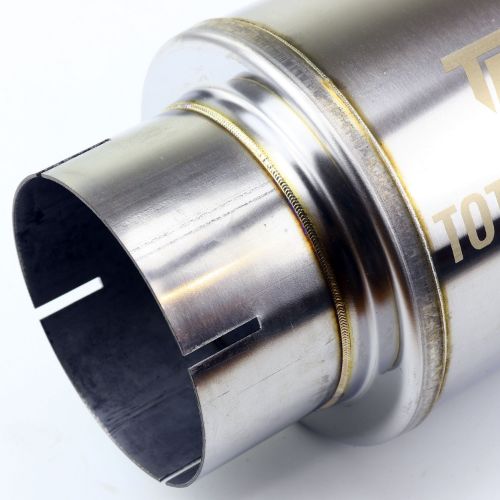TOTALFLOW 20522S Straight Through Universal Slotted Ends Exhaust Muffler - 5 Inch ID | Diesel Exhaust Muffler